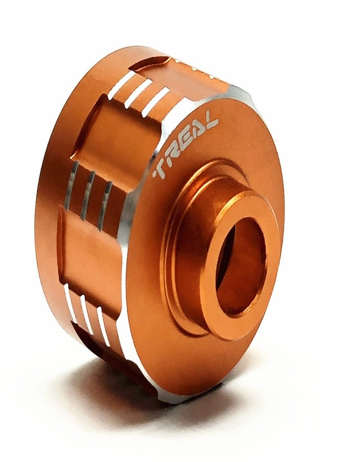 Treal Aluminum 7075 Diff Housing Cup Compatible with Axial RBX10 Ryft (Orange) - Image 1